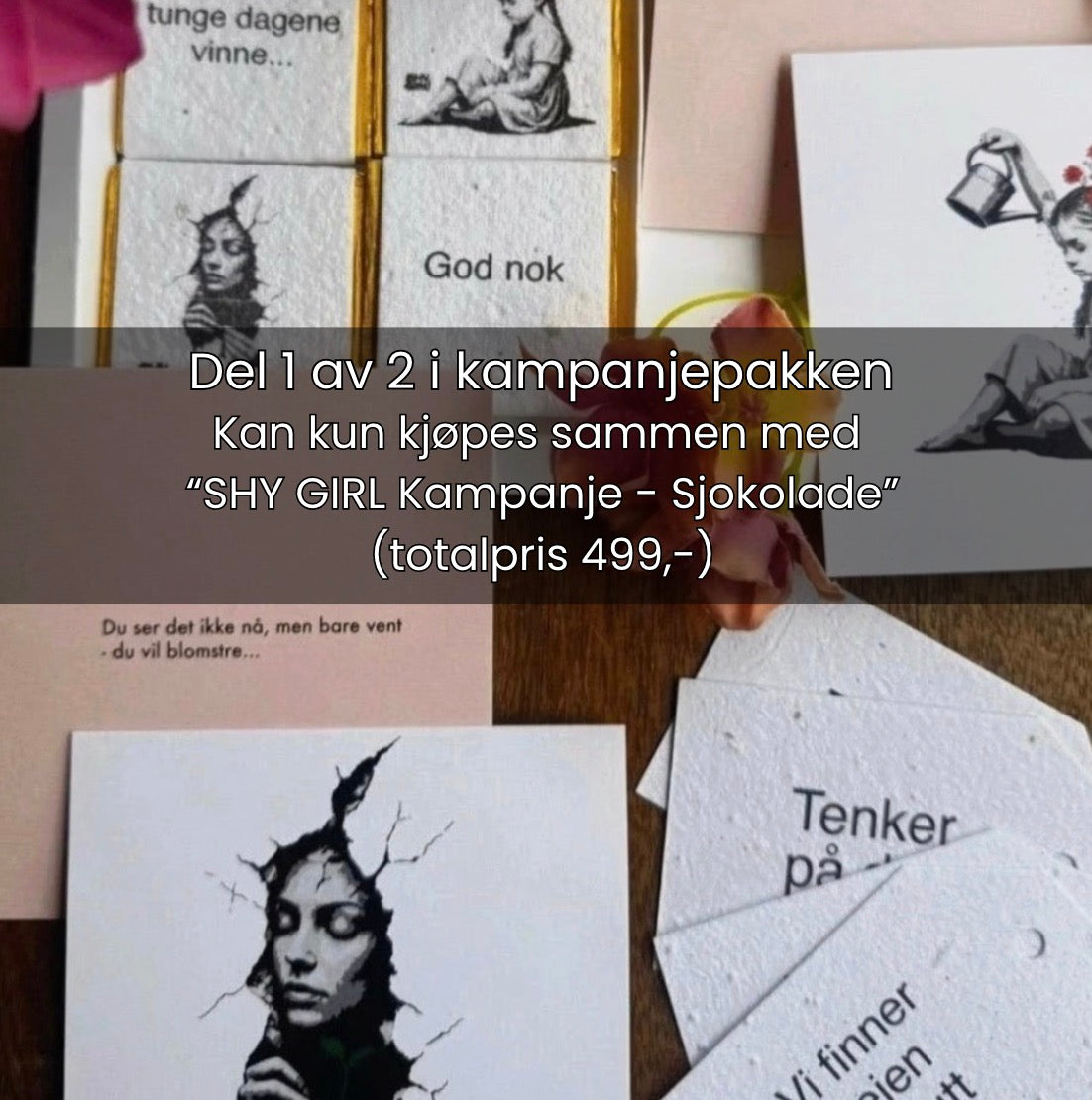 SHY GIRL Kampanje - Kort & Gavelapp
