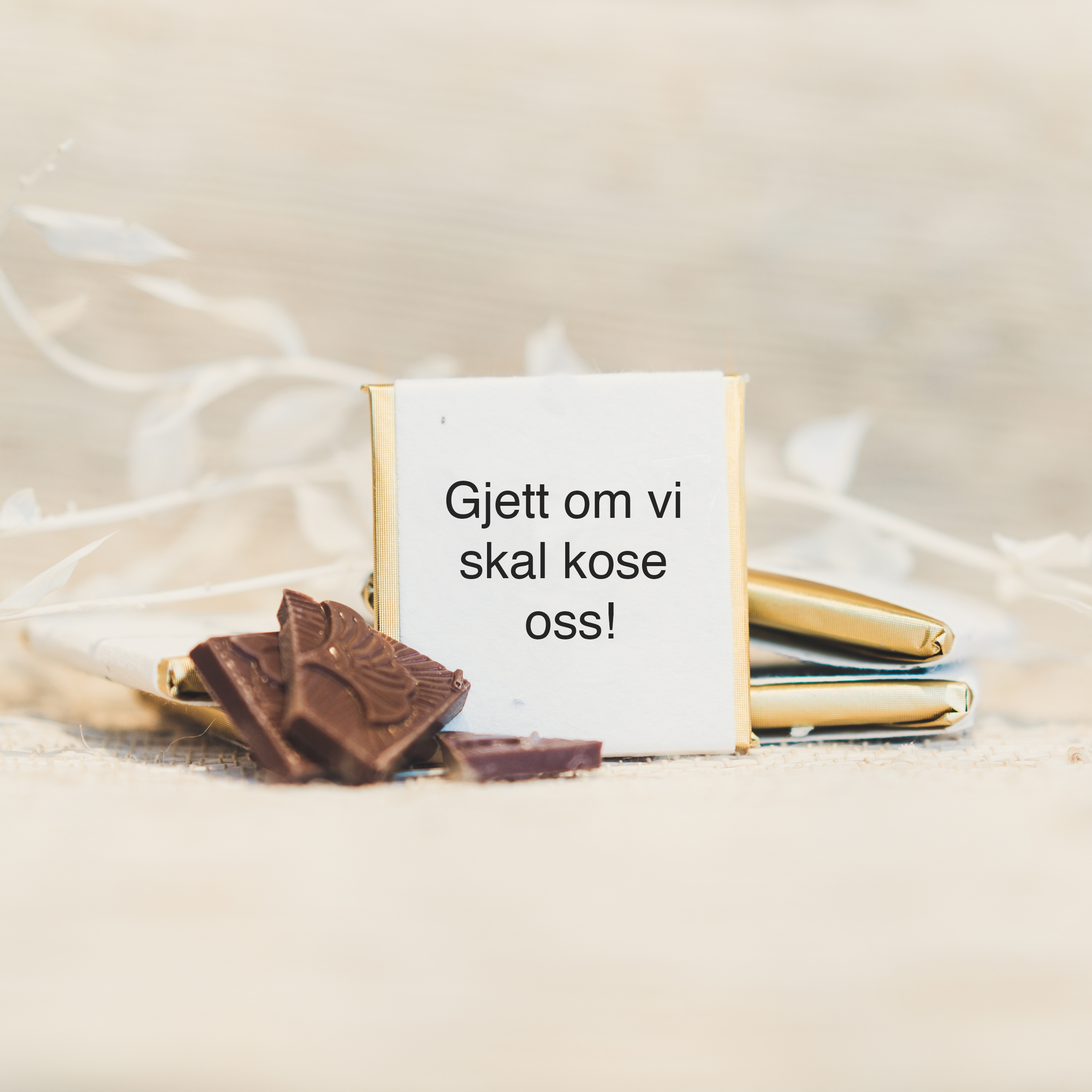 Gjett om vi skal kose oss!